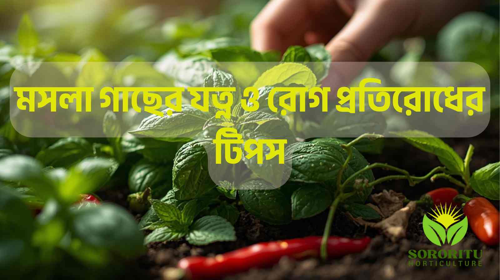 মসলা গাছের যত্ন ও রোগ প্রতিরোধের টিপস