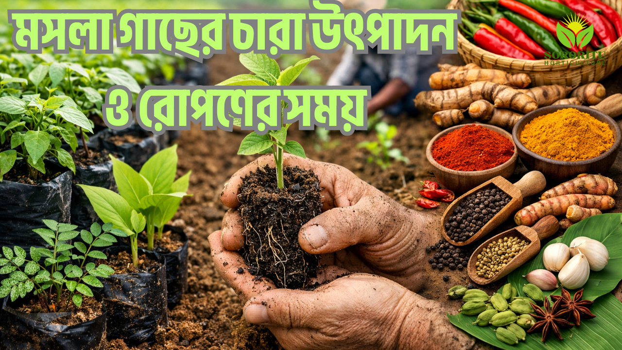মসলা গাছের চারা উৎপাদন ও রোপণের সময়